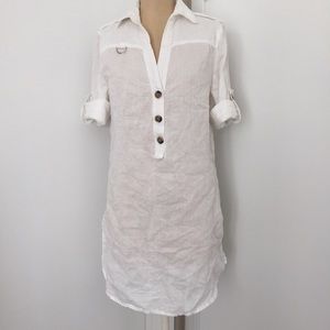 Zara white shirt dress - sz M